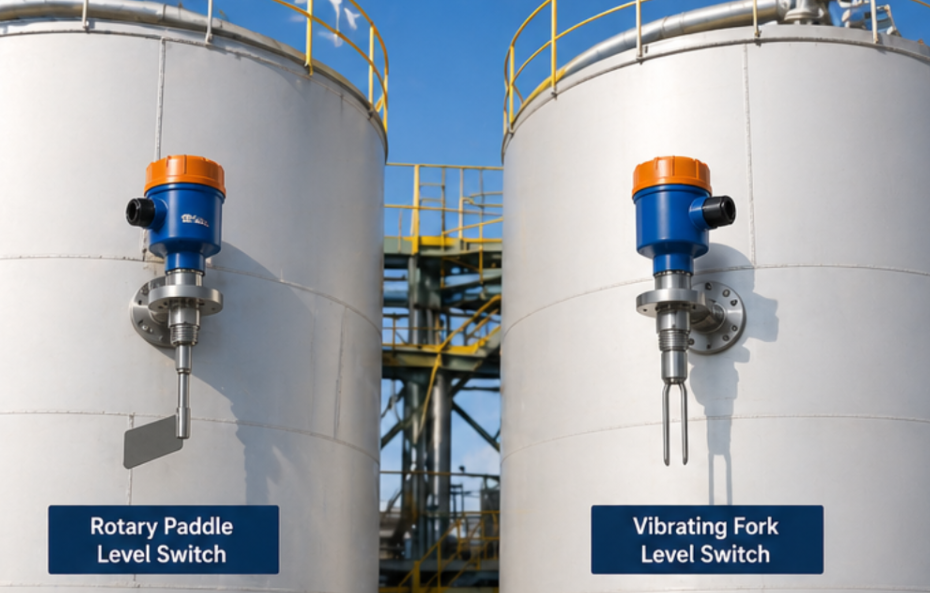 Rotary Paddle Level Switch vs Vibrating Fork Level Switch