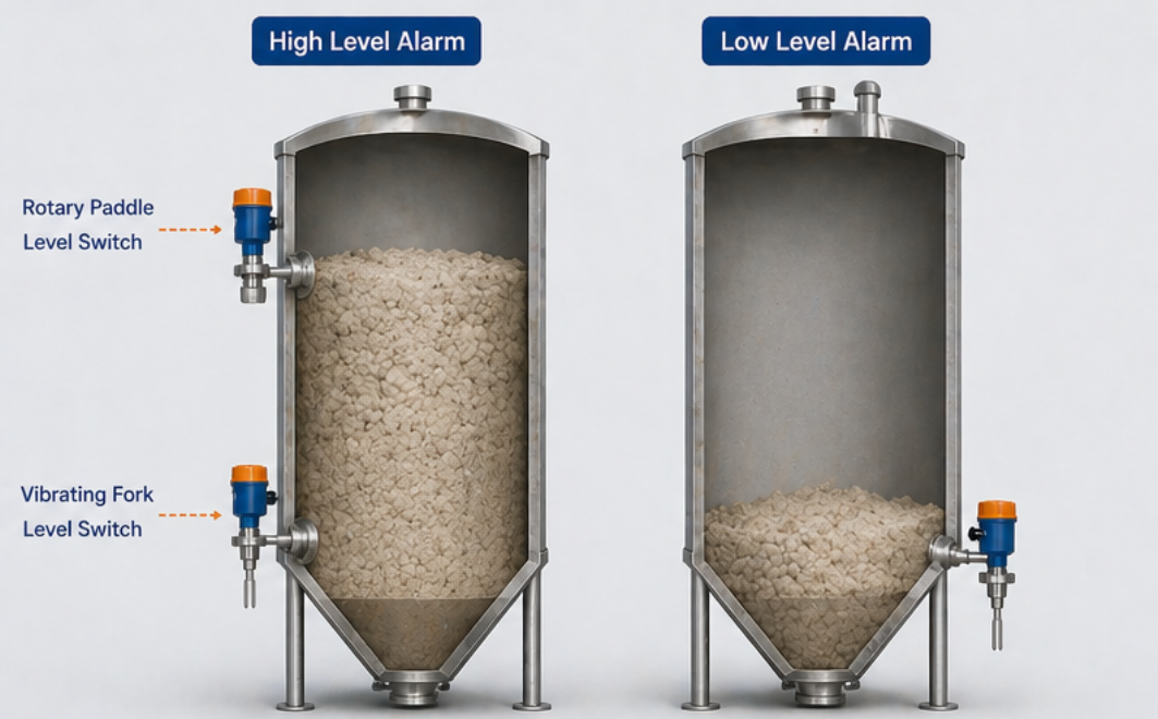 silo level sensor for cement