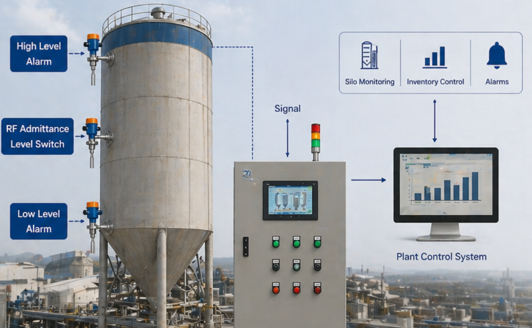 level sensor for cement silo