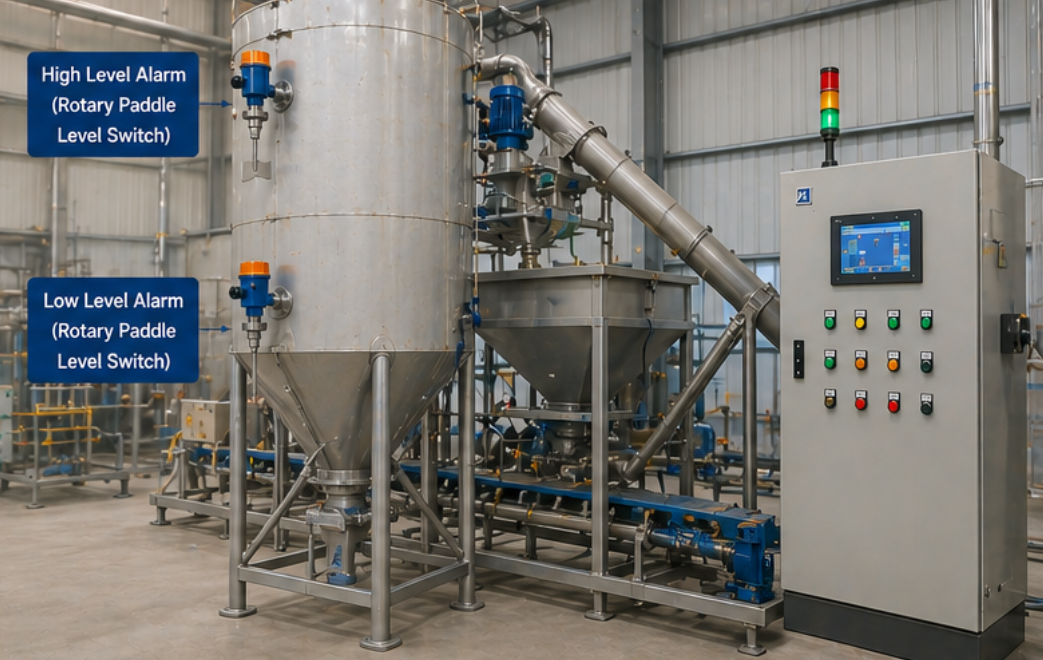 Rotary Paddle Level Switch for Powder Silos​