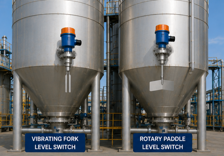 Vibrating Fork Level Switch vs Rotary Paddle Level Switch: Which Is Better?