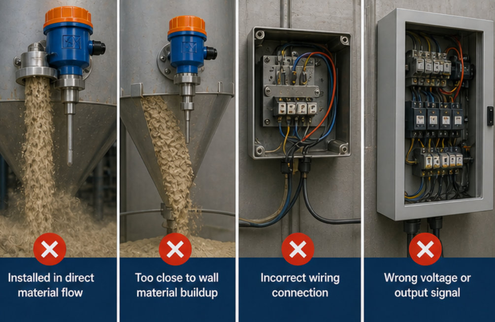 High temperature sticky material level switch