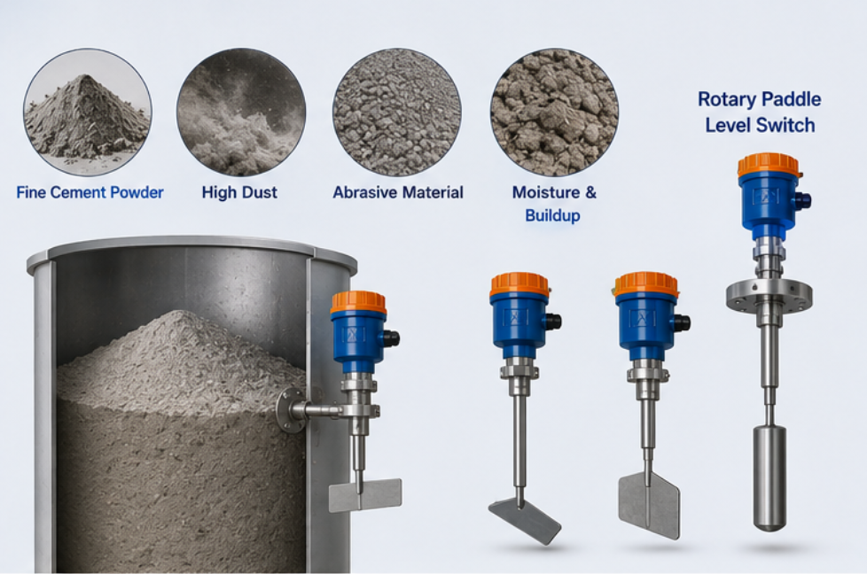 Rotary Paddle Level Switch For Cement Silo