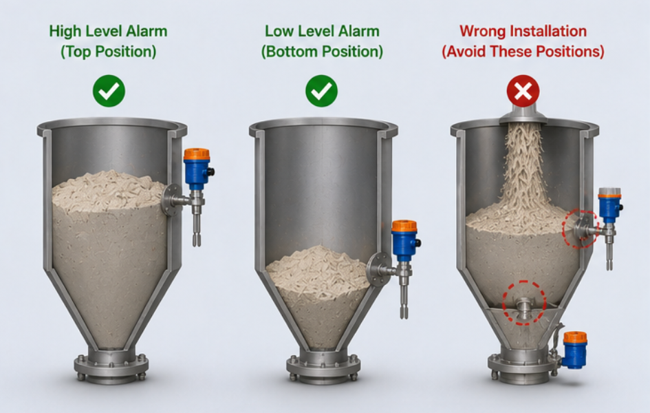Powder Hopper Level Switch