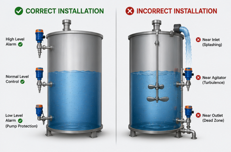 Level Switch Installation