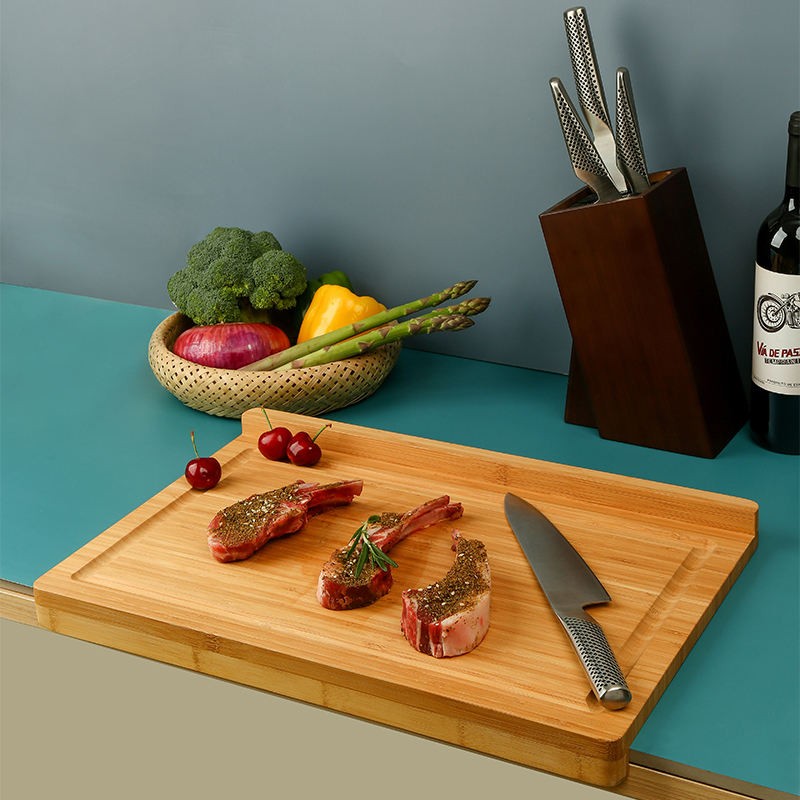 Z-Shape Bamboo & Acacia Butcher Block, FSC Certified Bamboo Tableware Manufacturer