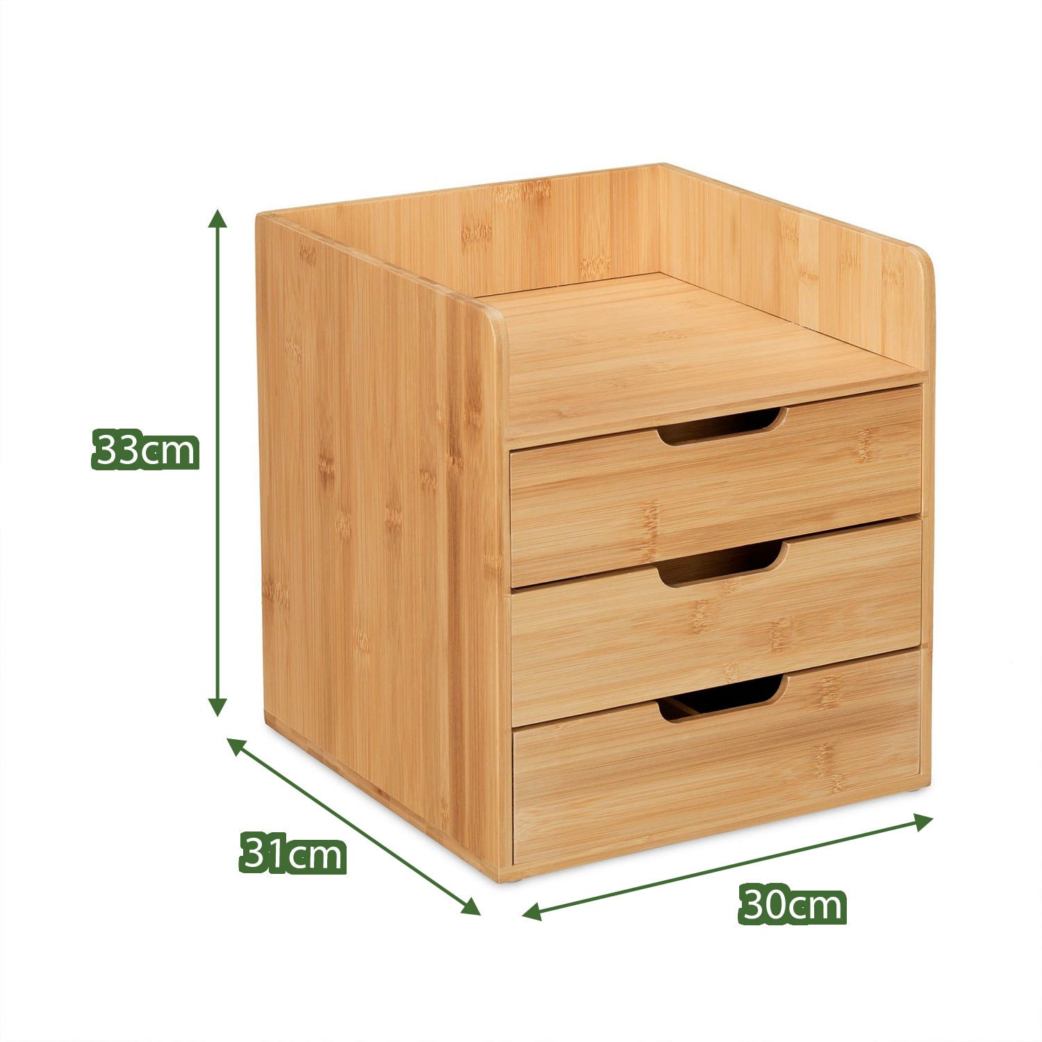 Organizer Storage Tabletop Drawer, Bamboo Tableware Bulk Packaging