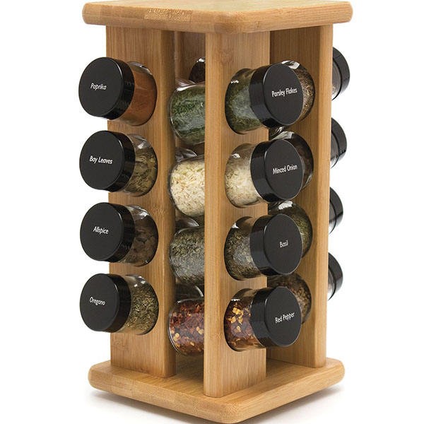 Countertop 4-Tier Bamboo Kitchen Storage, Bamboo Homeware Distributors