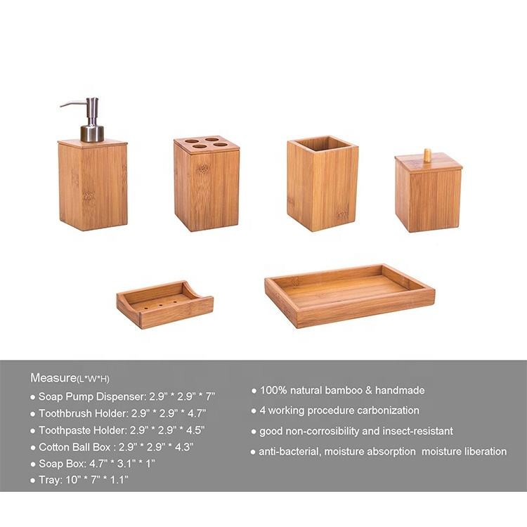 Bamboo Bathroom Accessory Set, Bamboo Cutlery Bulk Compostable Manufacturer