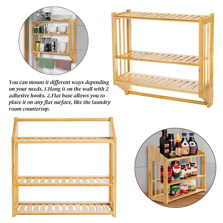 Bamboo Wall Mounted Shelf, Eco-friendly bamboo wholesale