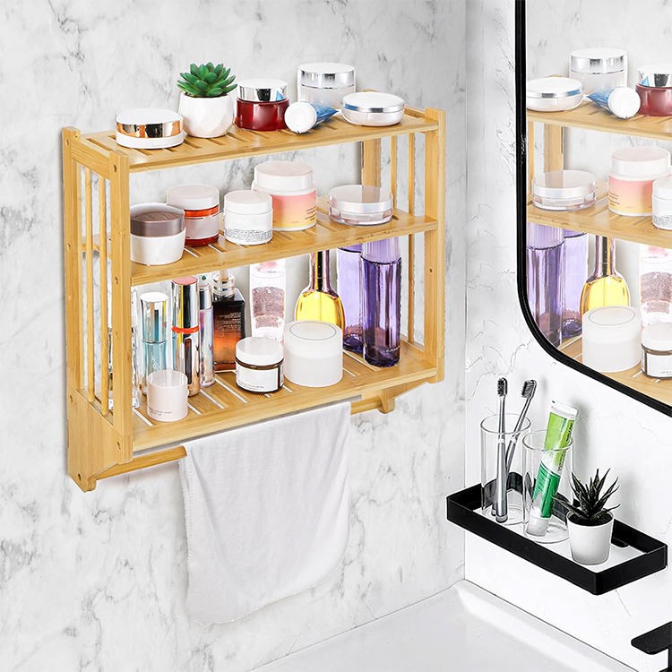 Bamboo Wall Mounted Shelf, Eco-friendly bamboo wholesale