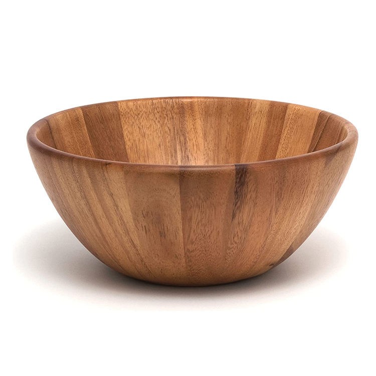 Acacia Salad Fruit Vegetables Bowl, Acacia Kitchenware Bulk Manufacturer