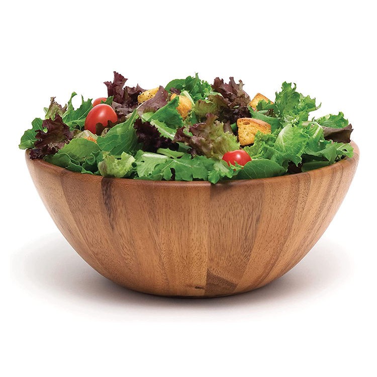Acacia Salad Fruit Vegetables Bowl, Acacia Kitchenware Bulk Manufacturer