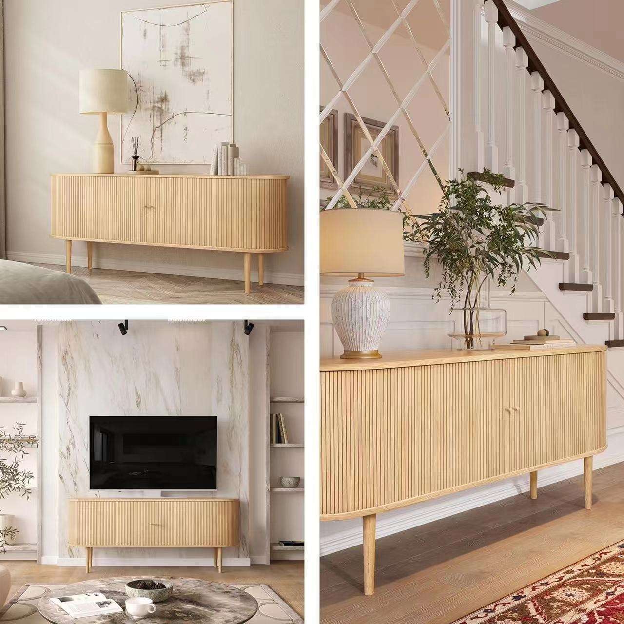 Modern Panel TV Cabinet, OEM Furniture Europ Manufacturer