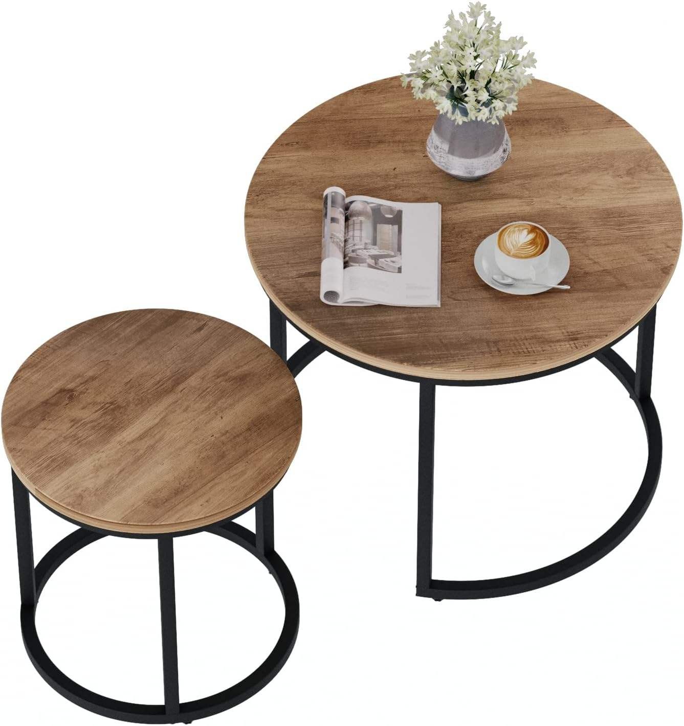 Wooden Metal Frame Side Tables, Wholesale Furniture with FSC Certified manufacturer.