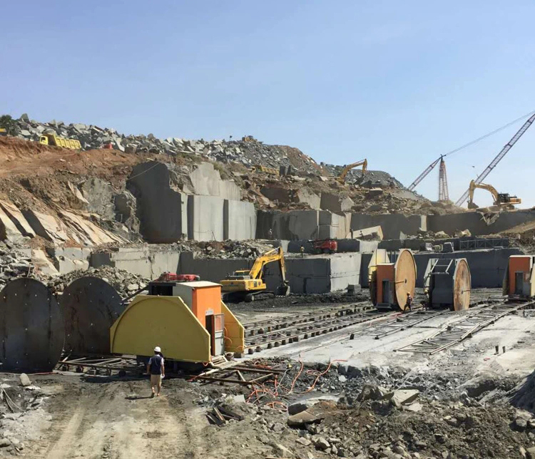 Double Blades Stone Quarry Mining Cutting Machine