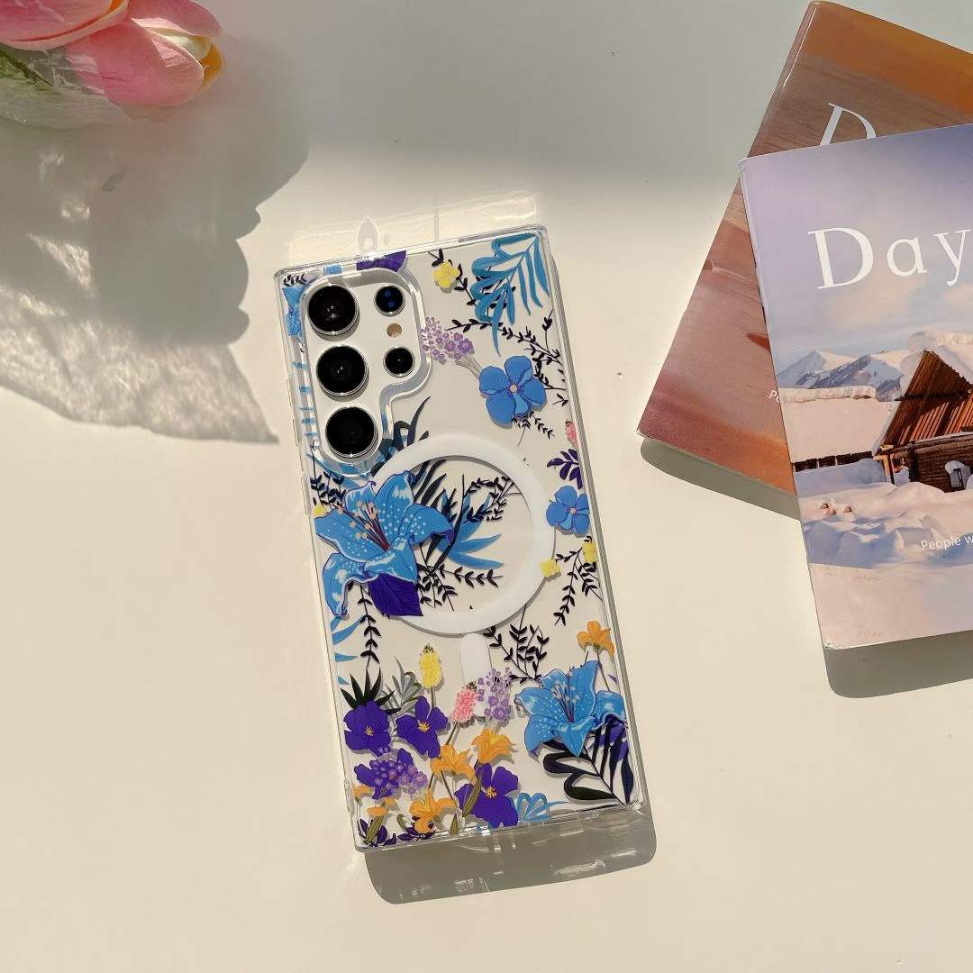 Flower Petal Magnetic Charging Phone Case