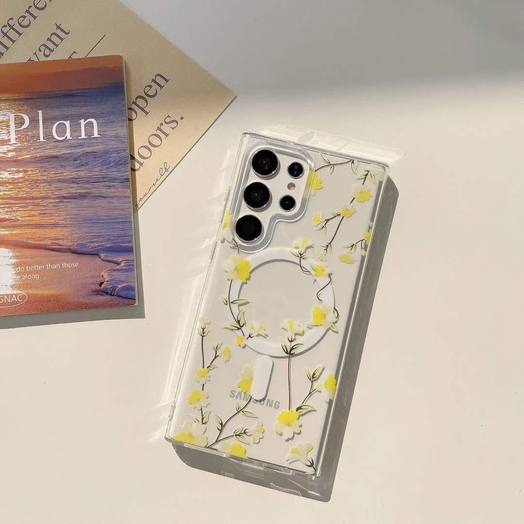 Flower Petal Magnetic Charging Phone Case
