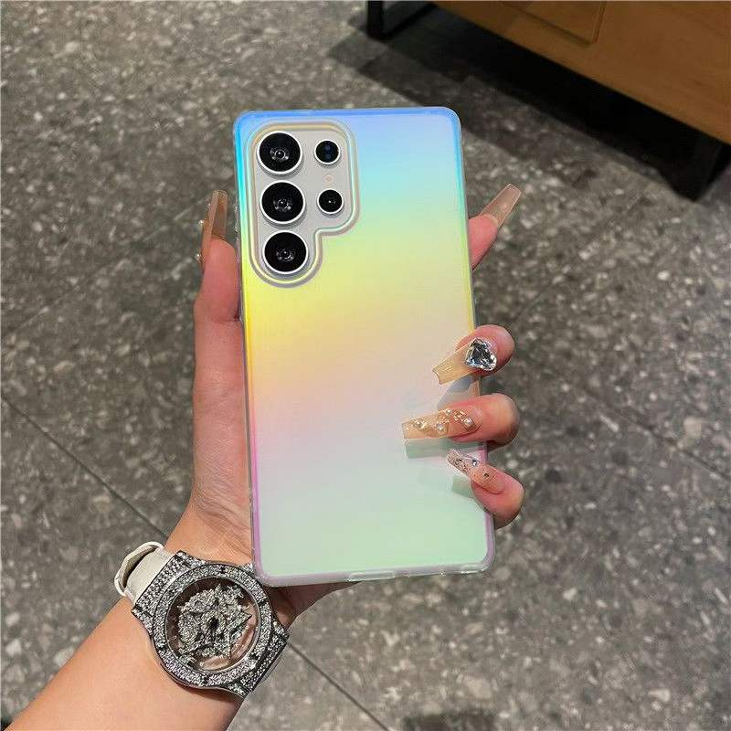 Sandblasted chrome-plated phone case