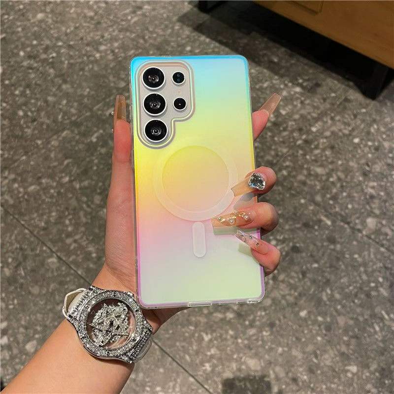 Sandblasted chrome-plated phone case