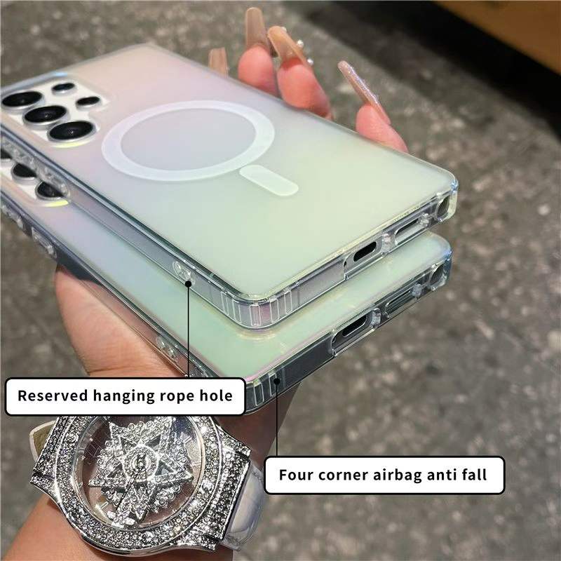 Sandblasted chrome-plated phone case