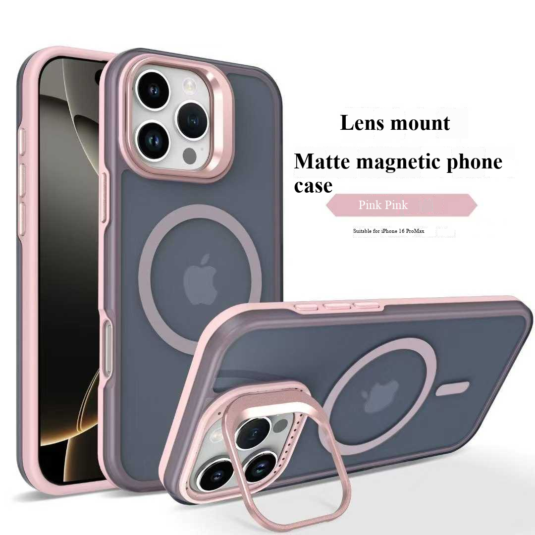 Magnetic wireless charging mobile phone case