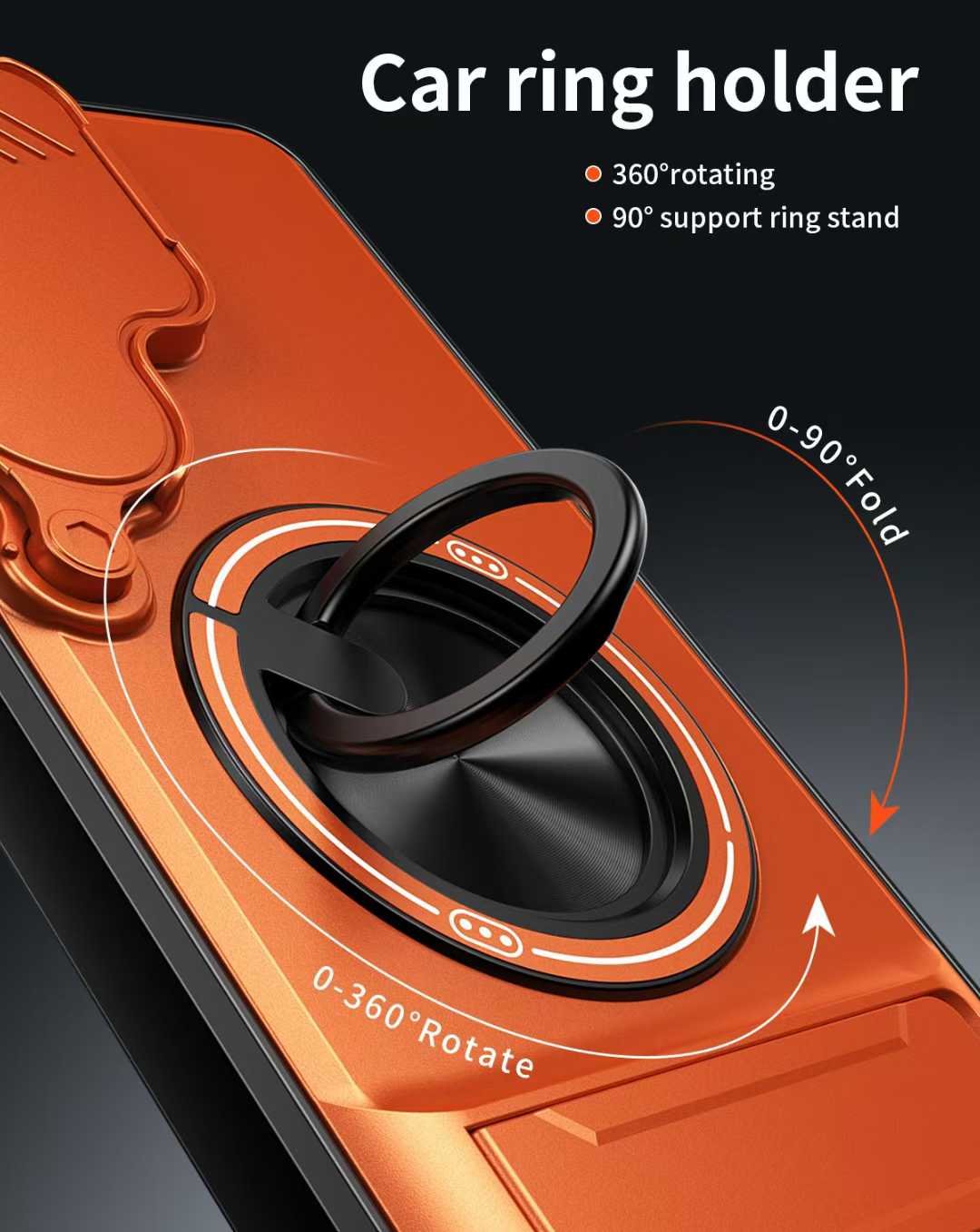360-degree rotating mobile phone case