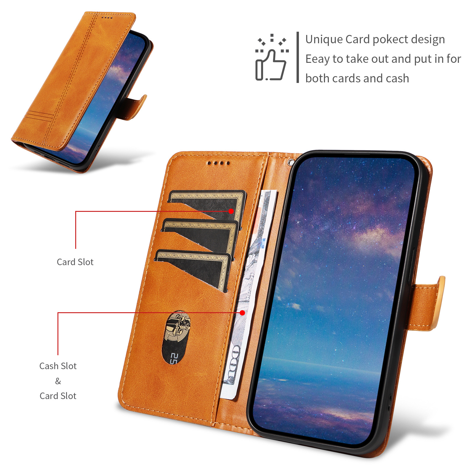 PU wallet case
