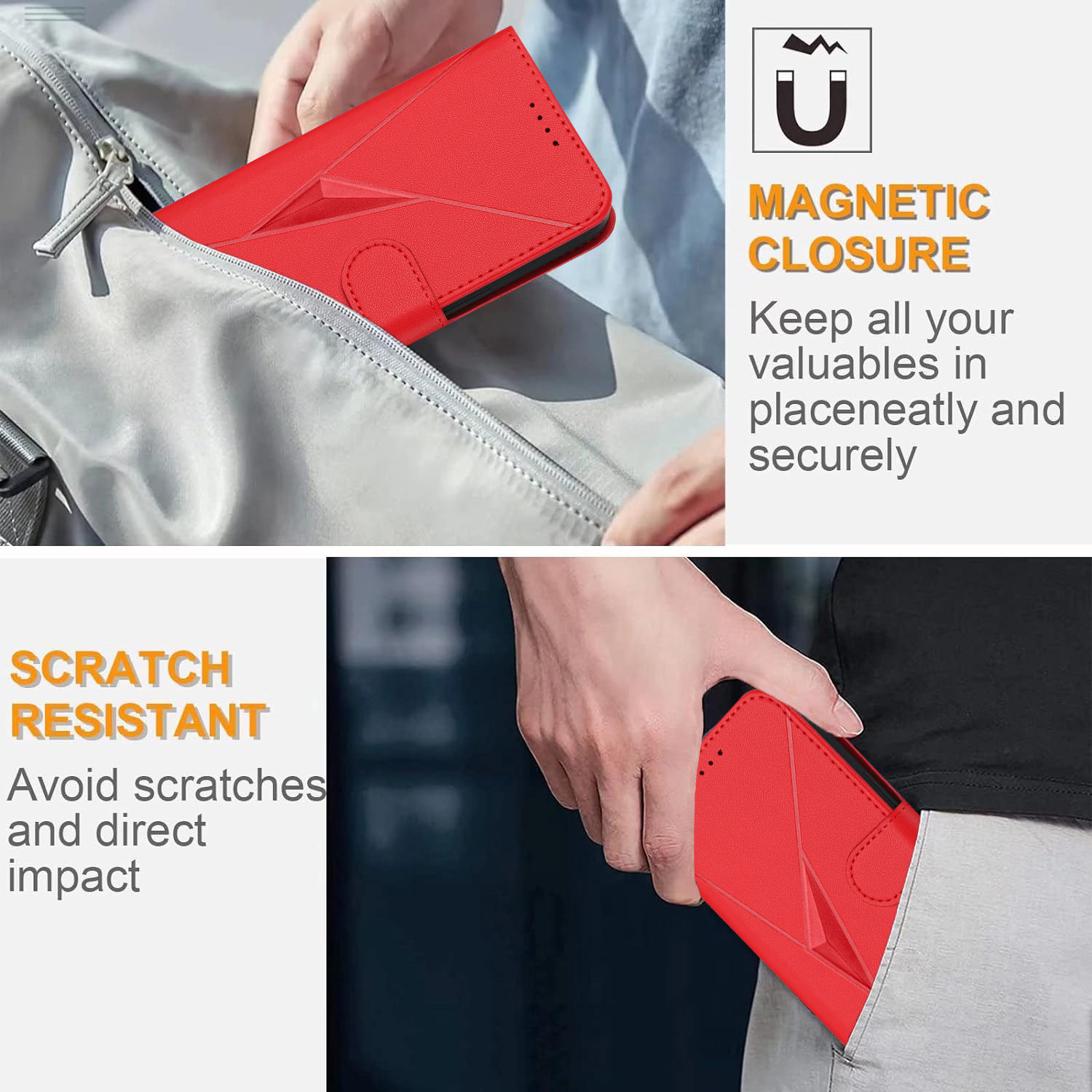 Multifunctional card holder bag with phone protection cover