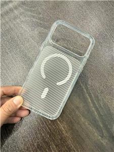 Hybrid acrylic+TPU transparent Mobile phone case with Magsafe