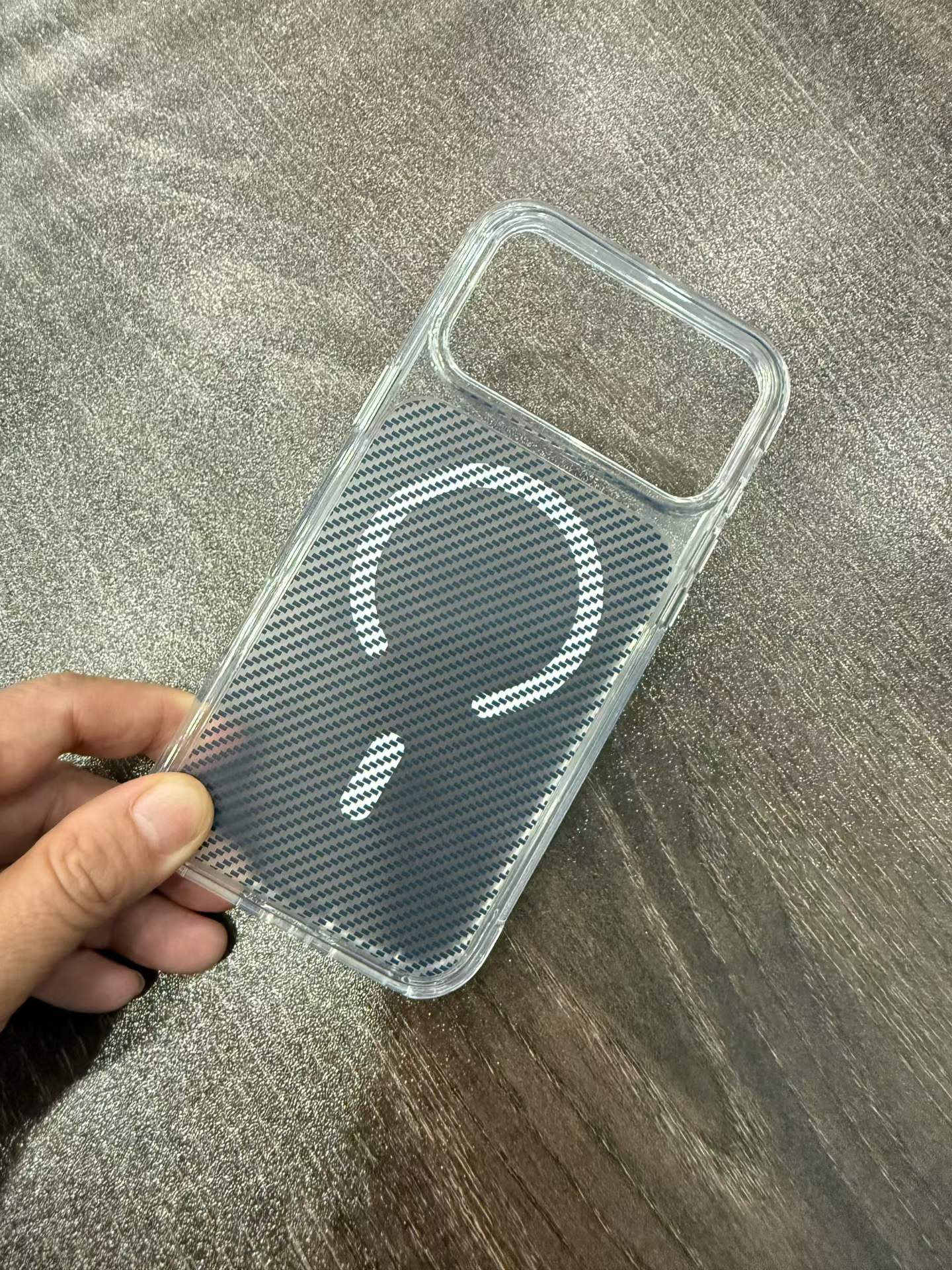 Hybrid acrylic+TPU transparent Mobile phone case with Magsafe
