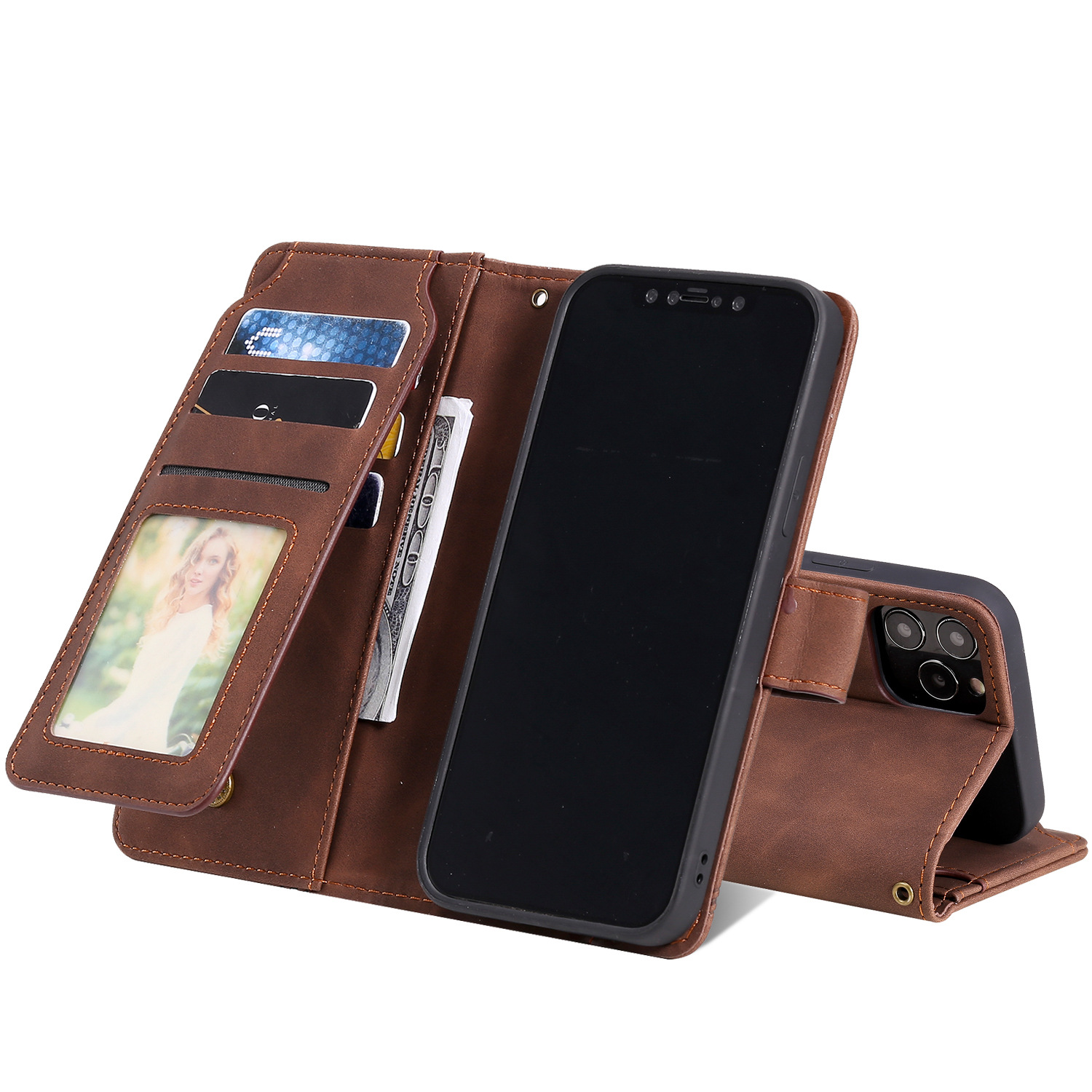 Leather frame mobile phone case