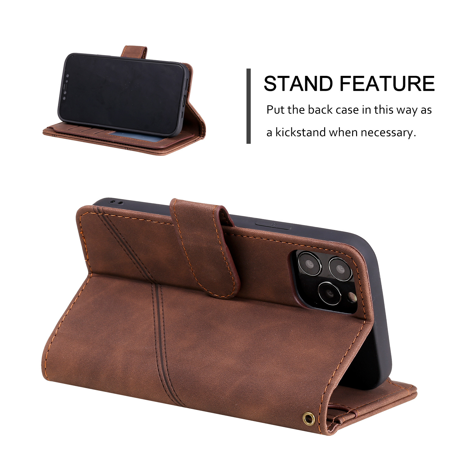 Leather frame mobile phone case
