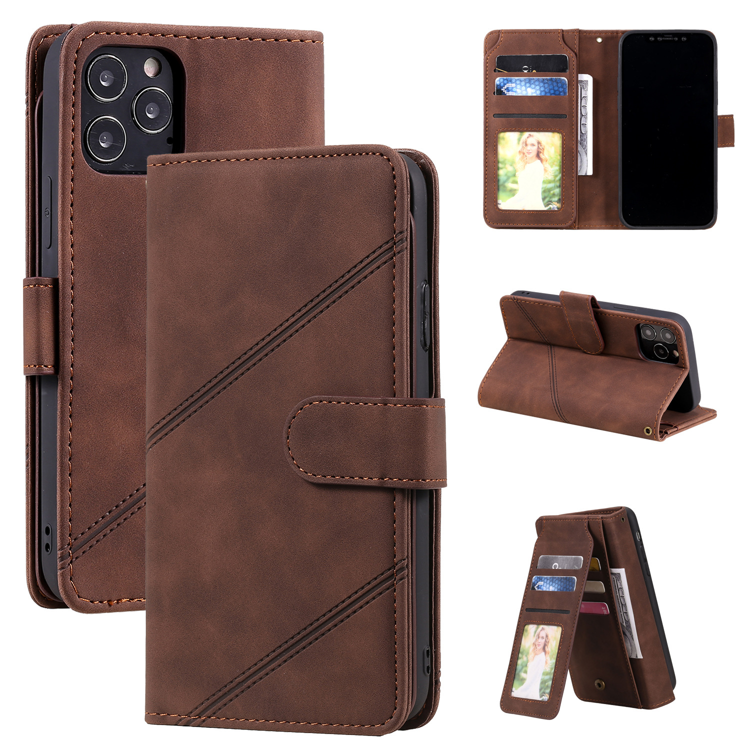Leather frame mobile phone case