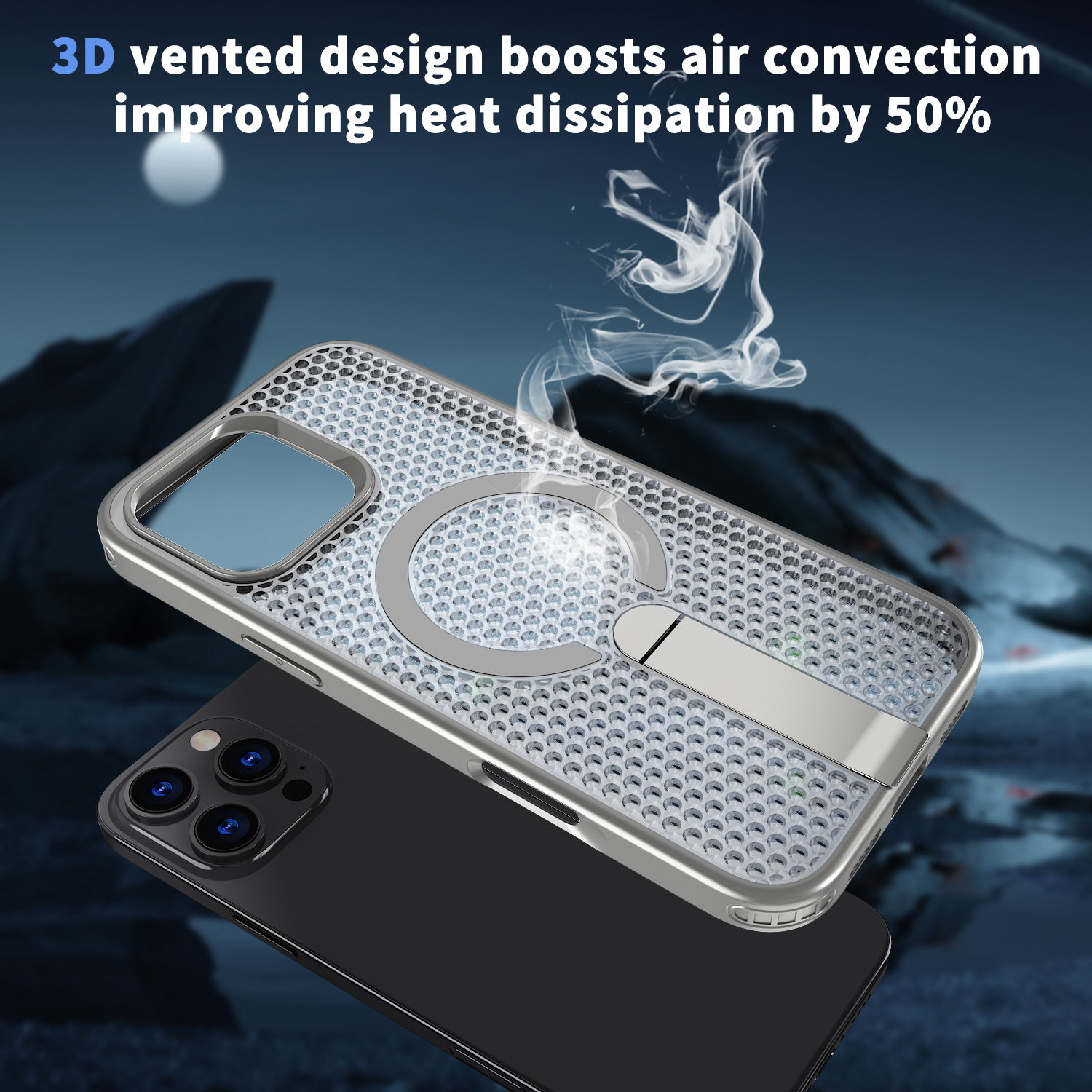 Strong TPU Magnetic Phone Case with Stand