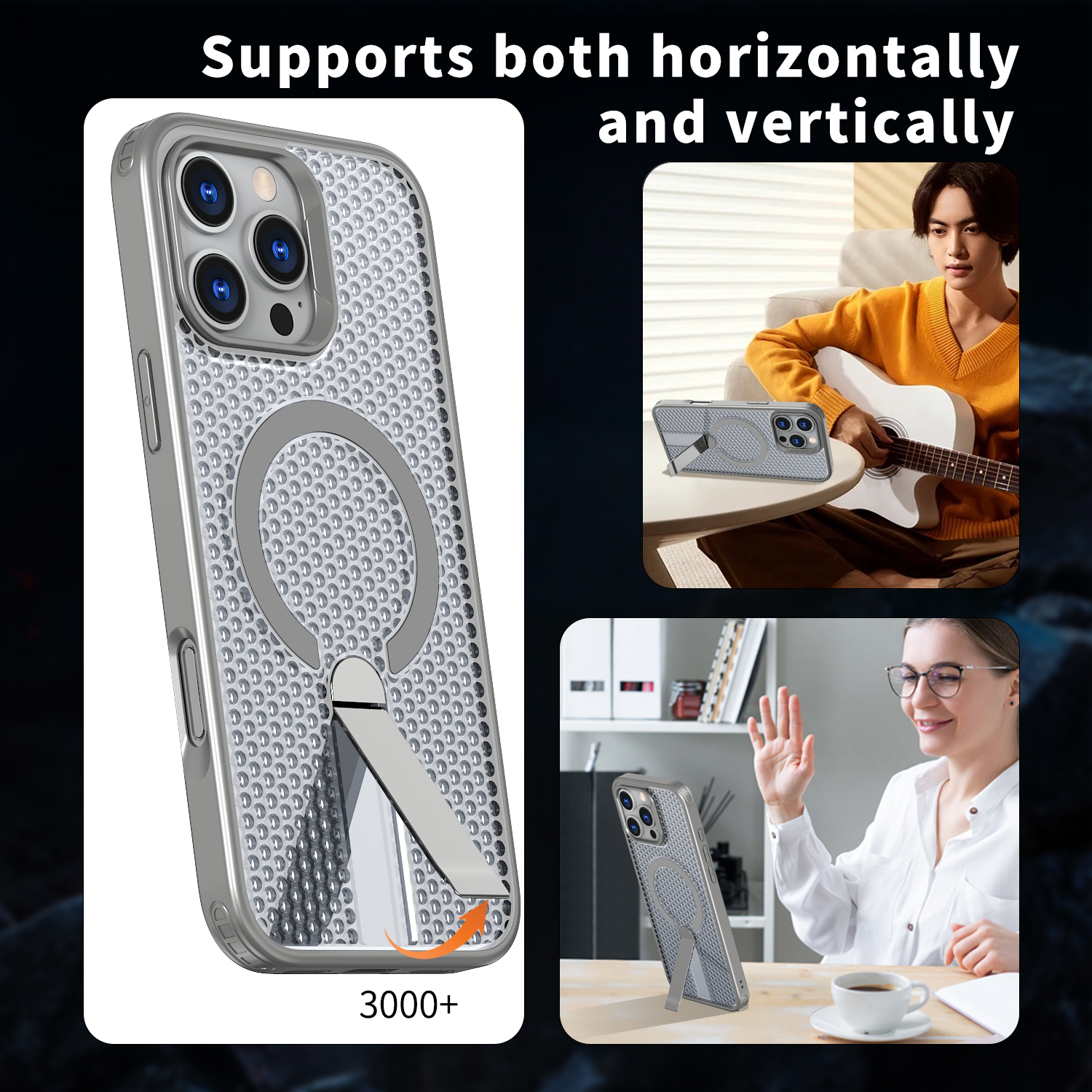 Strong TPU Magnetic Phone Case with Stand