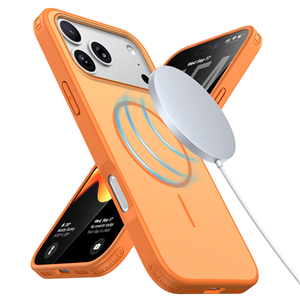 Orange tpu shockproofmagsafe phone case