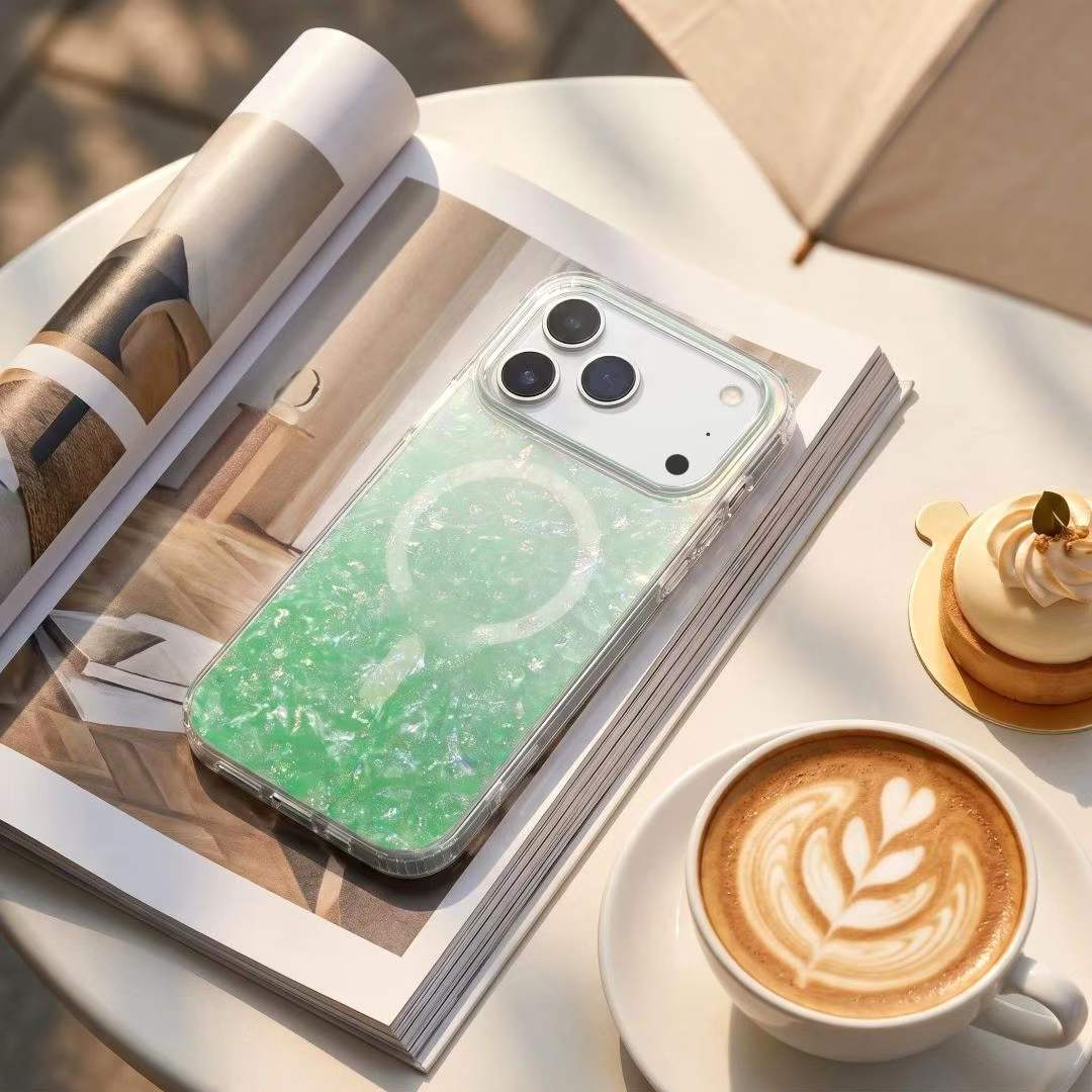 Colorful glacier magsafe phone case