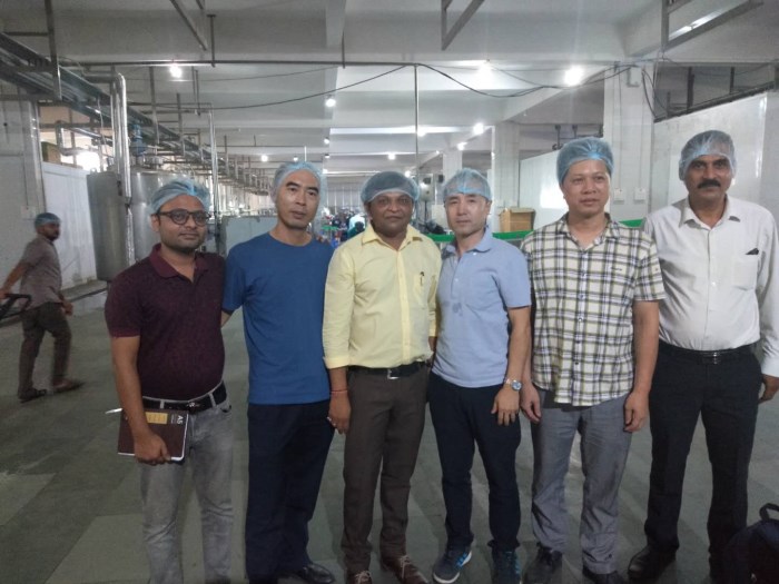 Tian Yi Technical Team visit India ice cream factories to provide technical support!