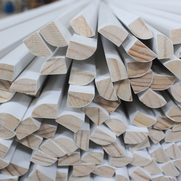 Decorative Wood Moulding Quarter Round Pine Shoe Molding