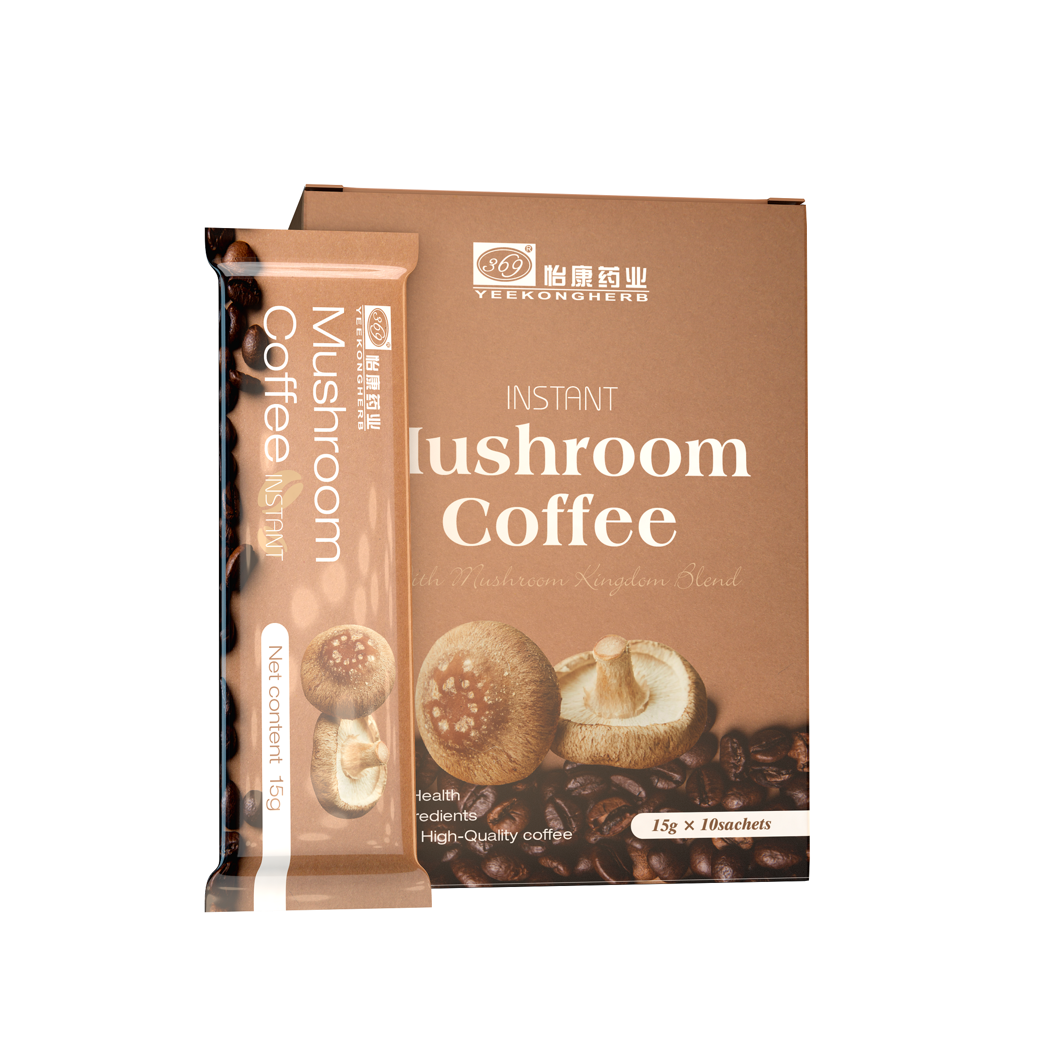 Café instantâneo de cogumelos