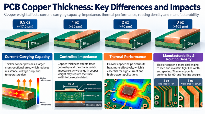 Why Do PCBs Use Different Copper Thicknesses? How Copper Weight Affects Performance and Manufacturability