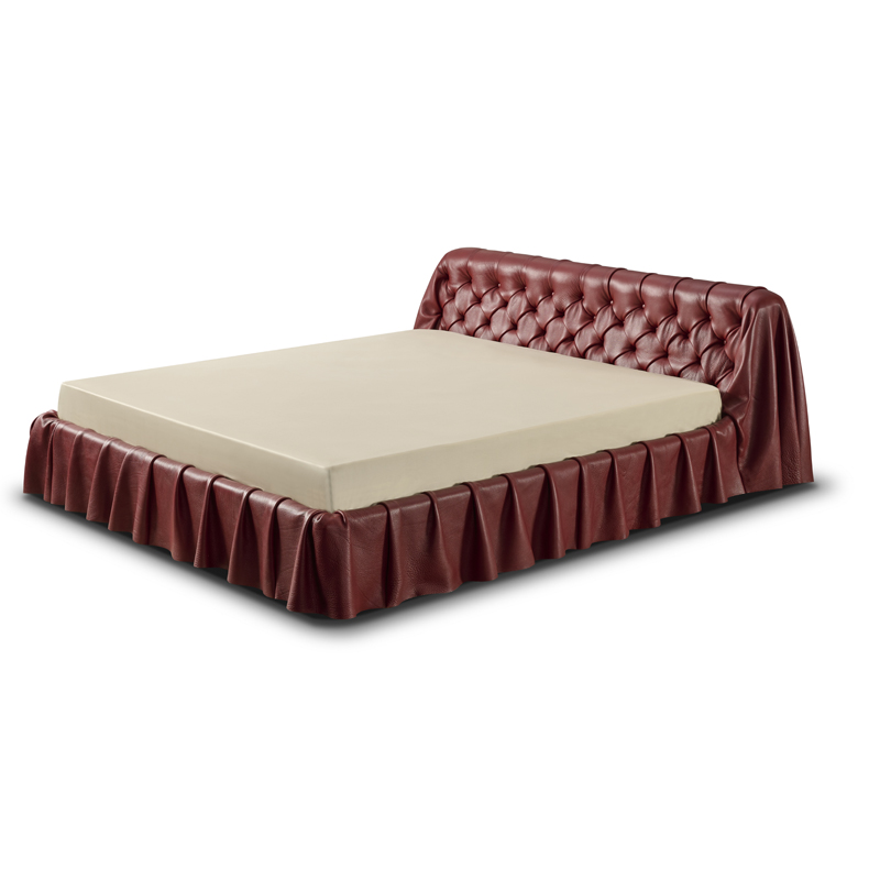 Model No.：F-016-01-1-3 Chesterfield Tufted Bed