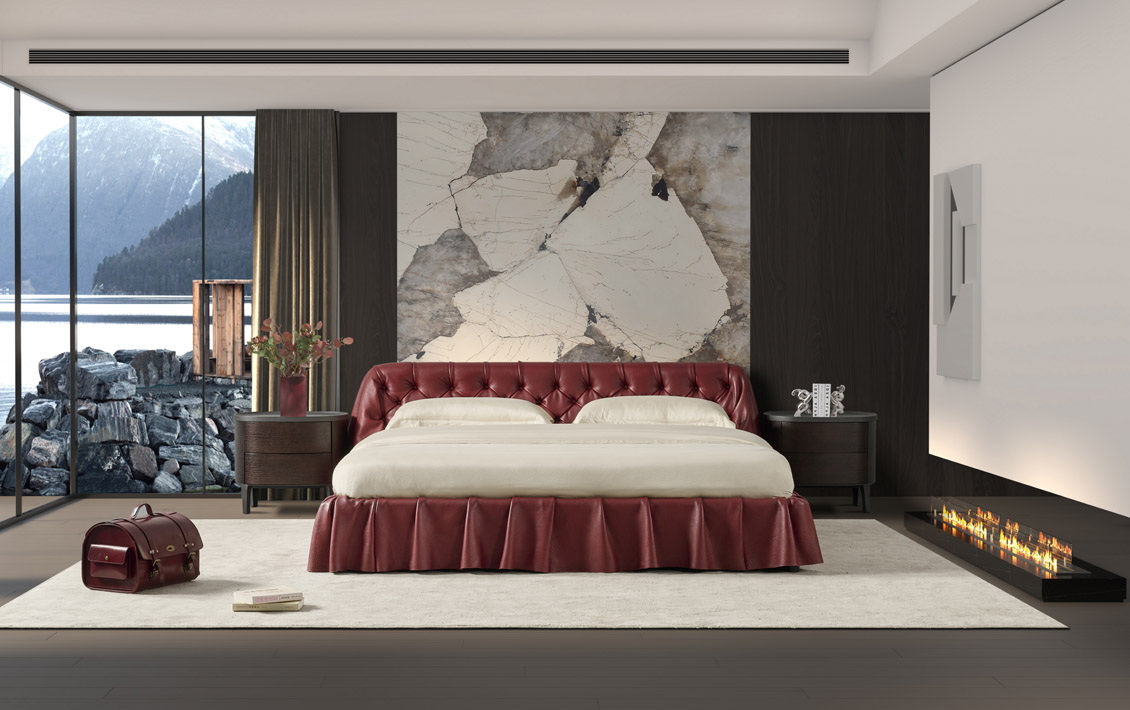 Chesterfield Tufted Leather Bed Chesterfield Tufted Leather Bed