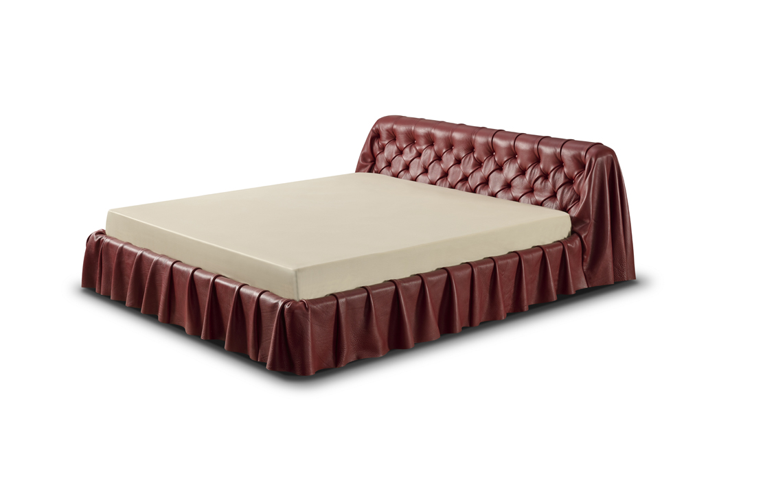 Full Grain Leather Platform Bed Full Grain Leather Platform Bed