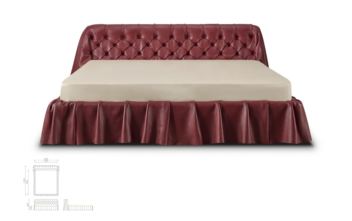 Luxury Tufted Bed for Villa Luxury Tufted Bed for Villa