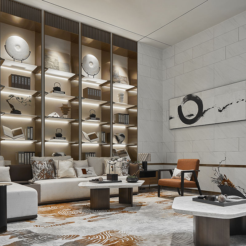 Sales Pavilion FF&E Design | Jianye Shihe Mansion, Shangqiu • Rituals of the East