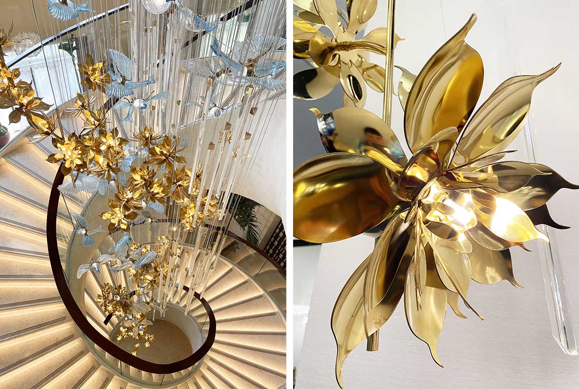 High-end custom art installation