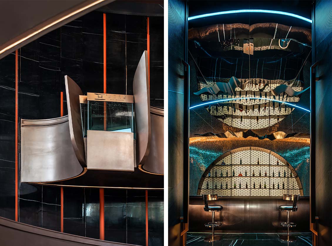 High-end interior art installation High-end interior art installation
