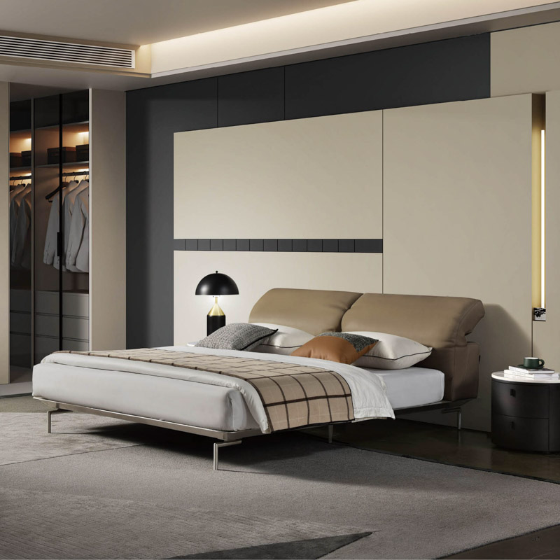 F-016-40-1-B002 Modern Luxury Upholstered Bed